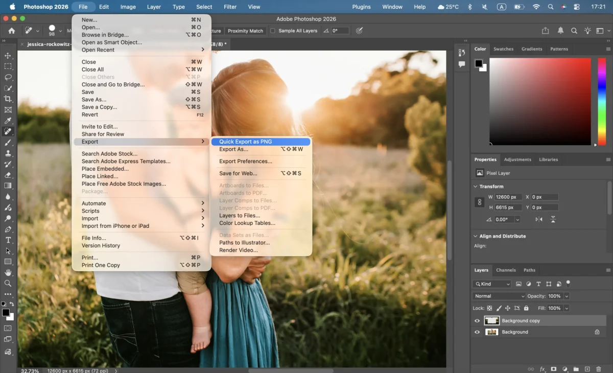 export as