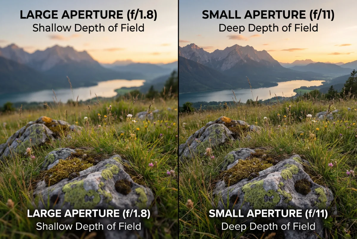 Usa una apertura cerrada para ganar nitidez