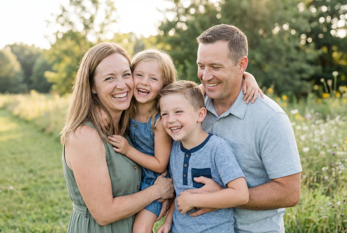 family photography in outdoor settings