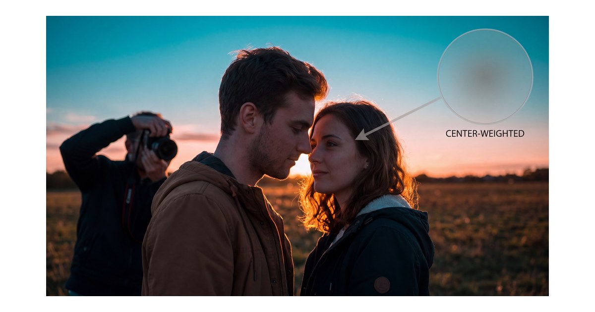 best metering mode for portraits outdoor backlight