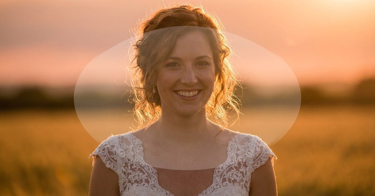 canon partial metering sunset portrait centered subject