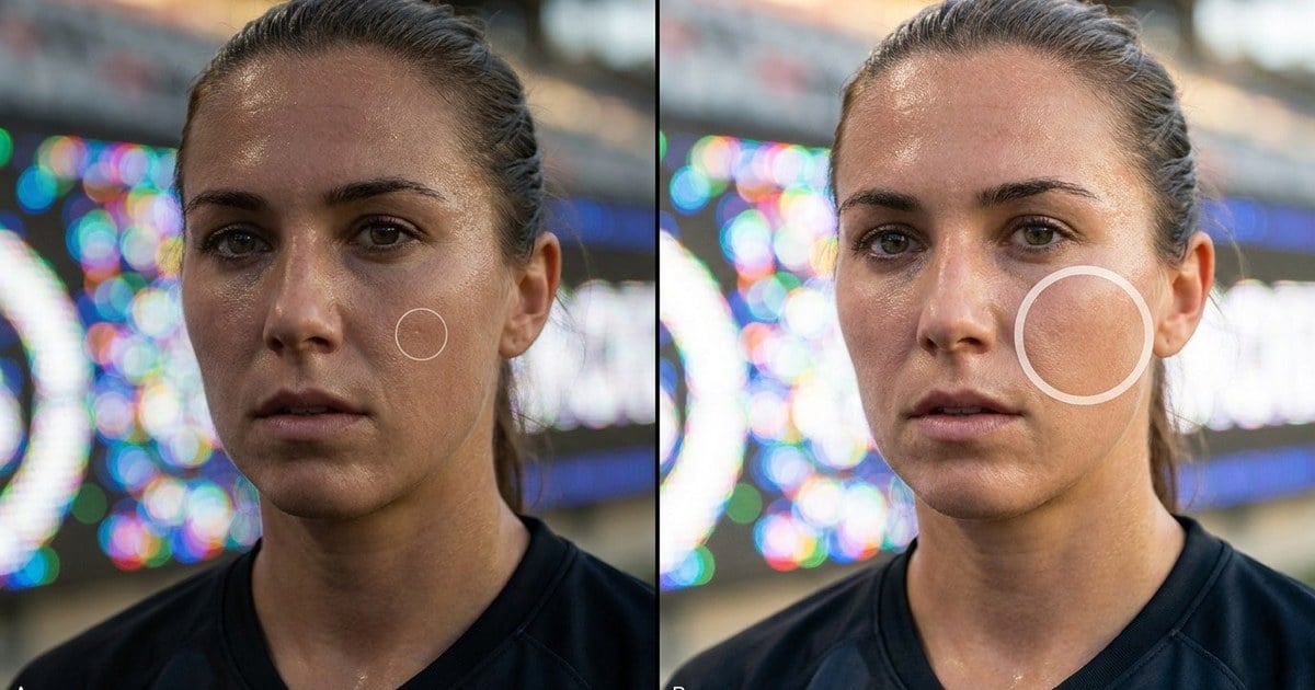 sony spot metering standard versus large