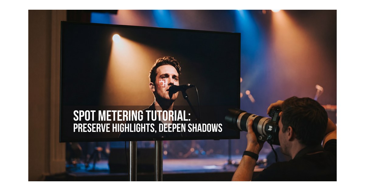 spot metering stage portrait with face midtone priority