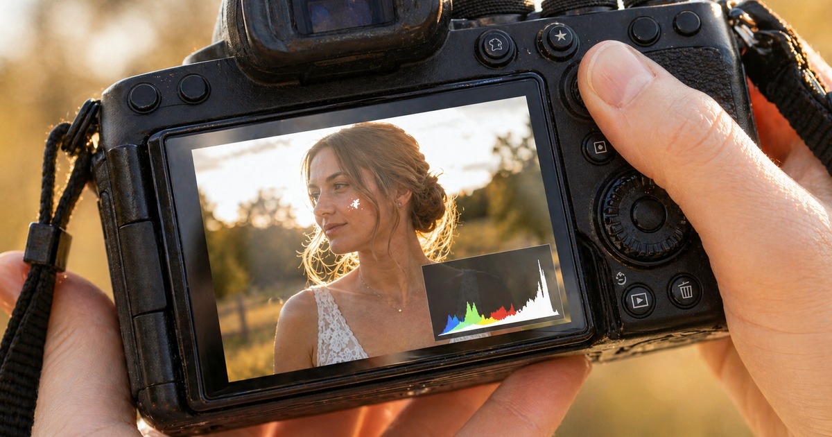 step 3 histogram review after choosing camera metering modes