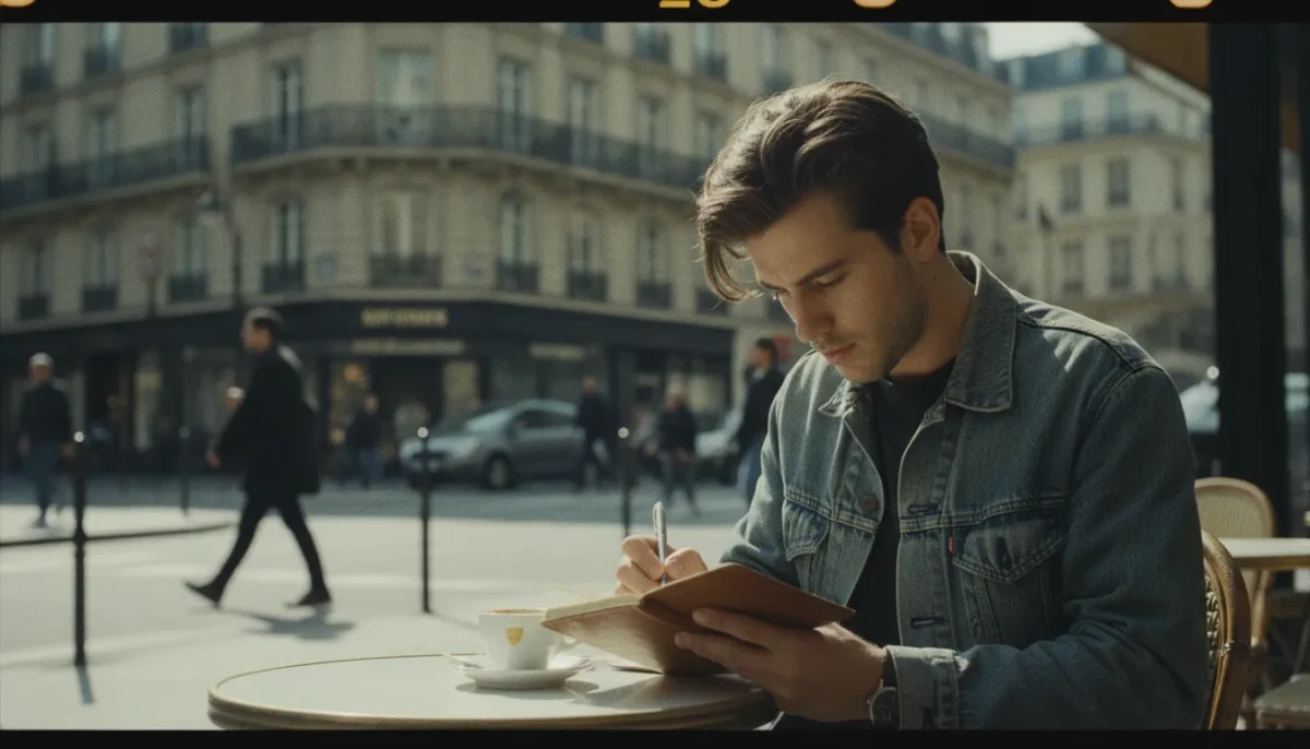 Foto com cores quentes e textura inspirada no filme 35mm