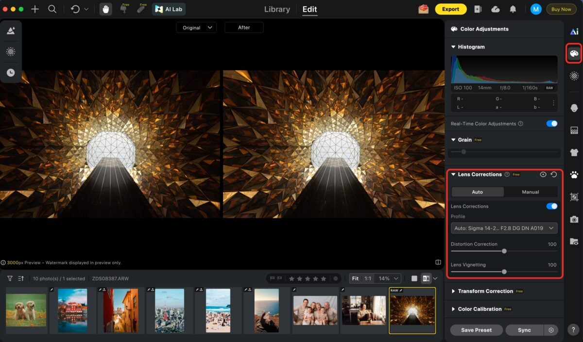 Lens Corrections in evoto Lens Corrections in evoto