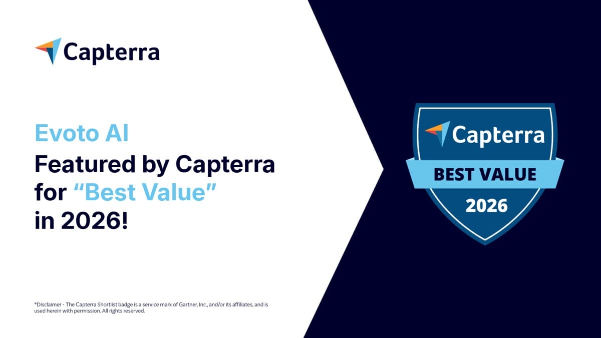 Evoto AI im Ranking Capterra Best Ease of Use 2026