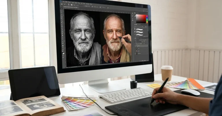 Cambiar Una Foto en Blanco y Negro a Color