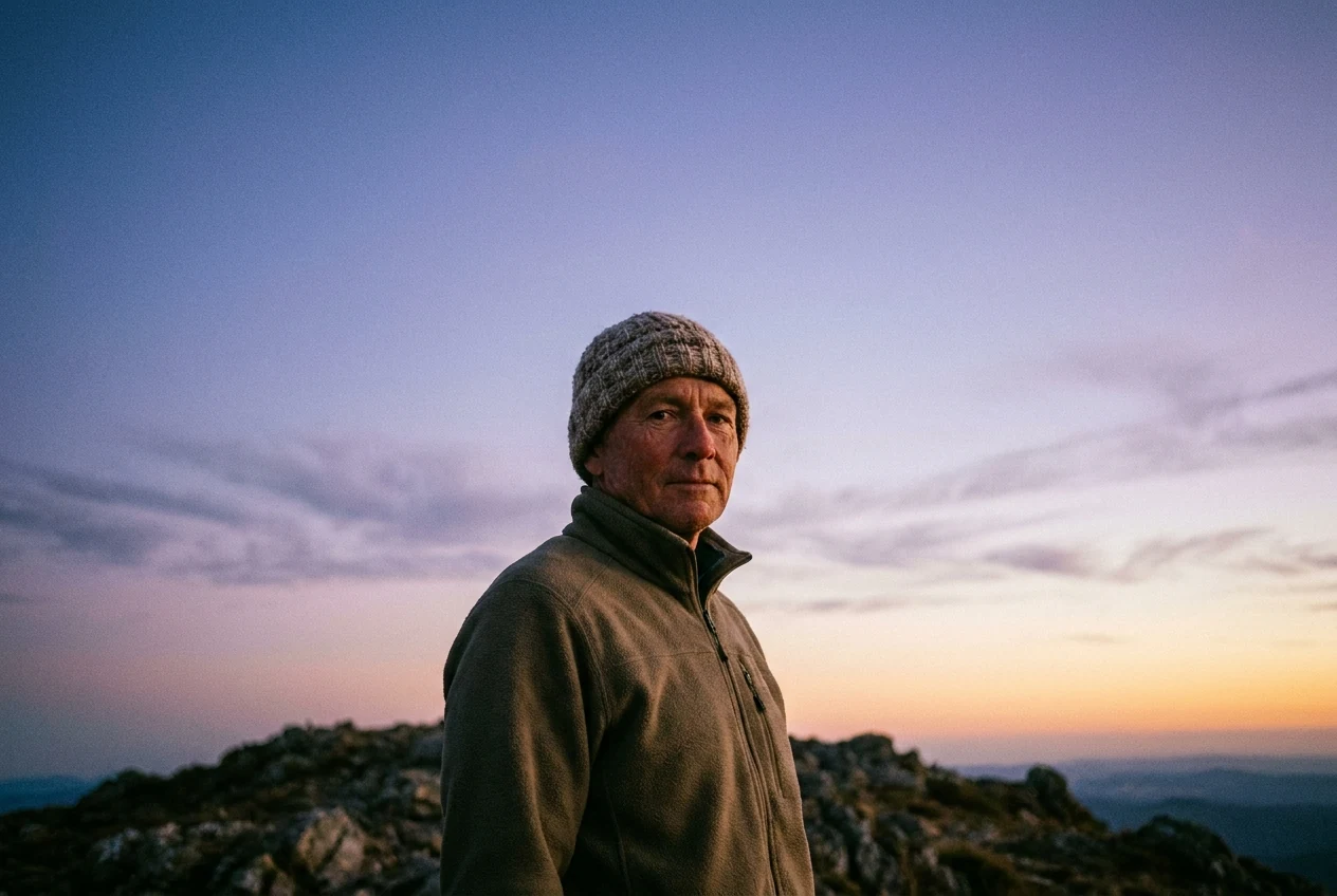 Portrait and sky example where smooth skin and background gradients make bit depth limits easier to notice after heavier editing