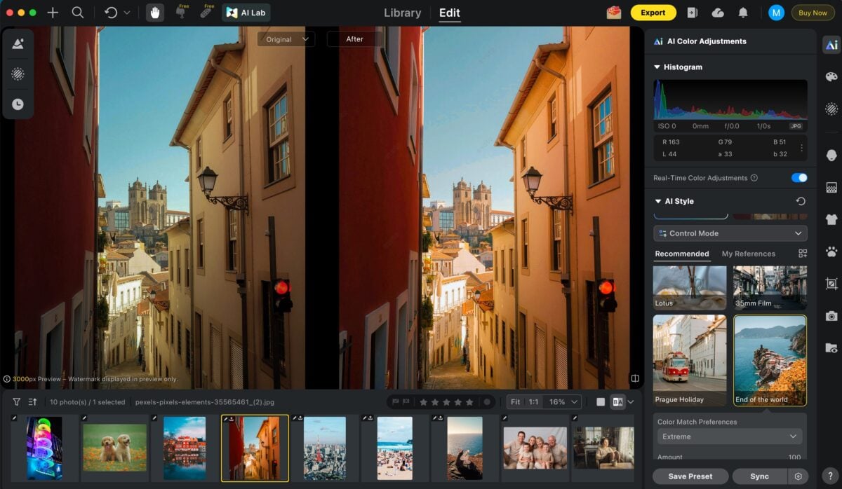 color match in low Contrast photo color match in low Contrast photo