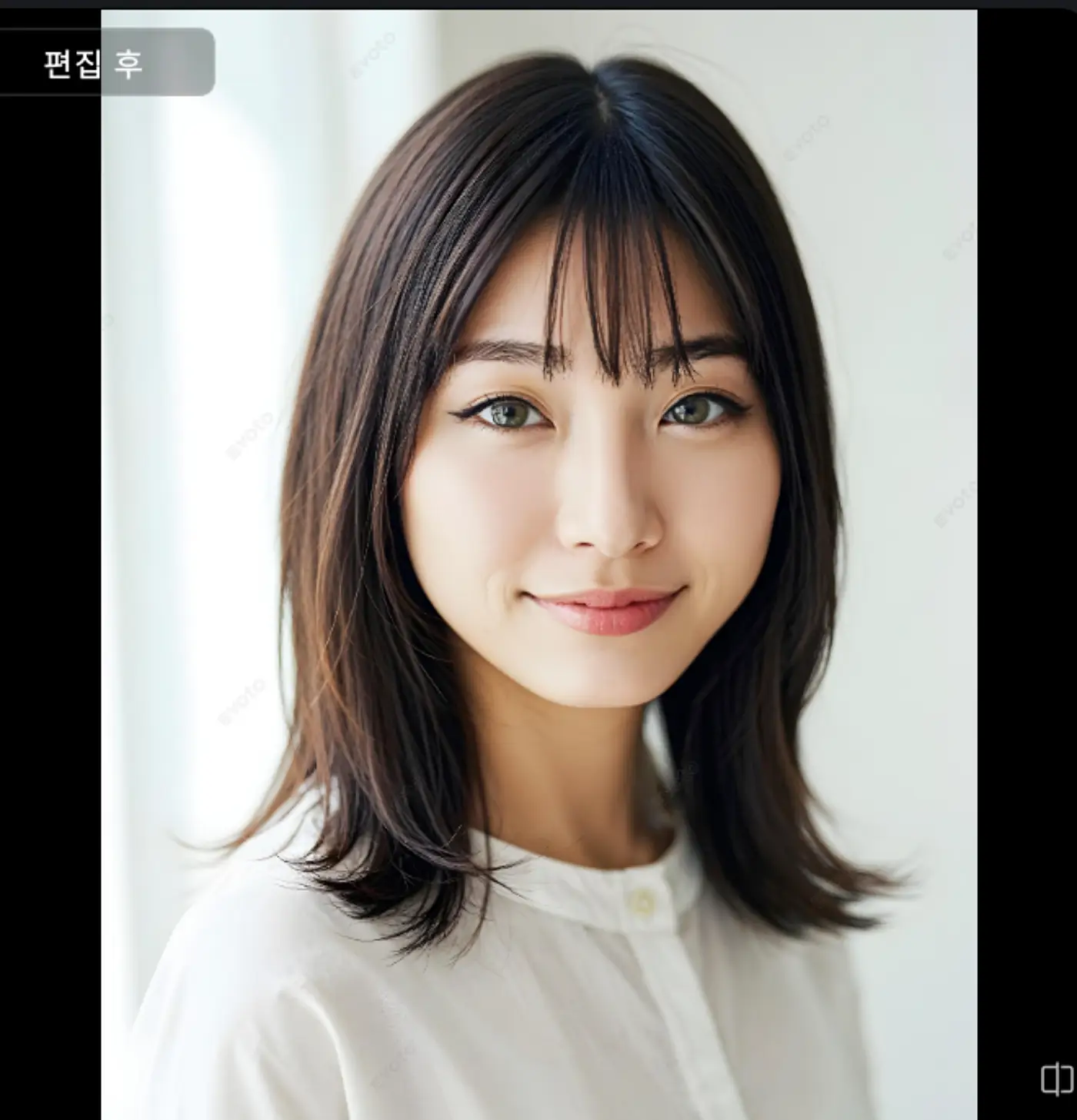 눈 색상 리터칭