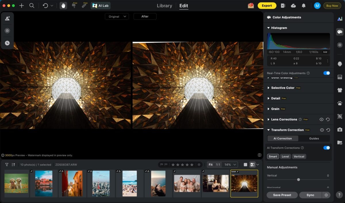 perspective correction in evoto perspective correction in evoto