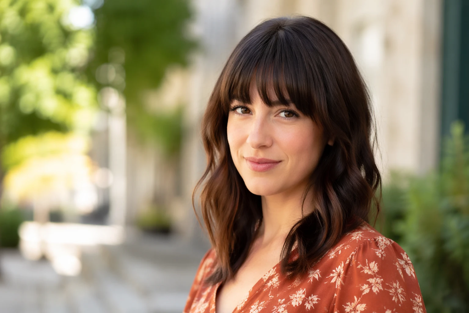 Clean portrait result showing the kind of fast, natural-looking background softening that supports the Evoto workflow section