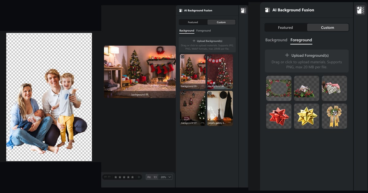 christmas custom upload