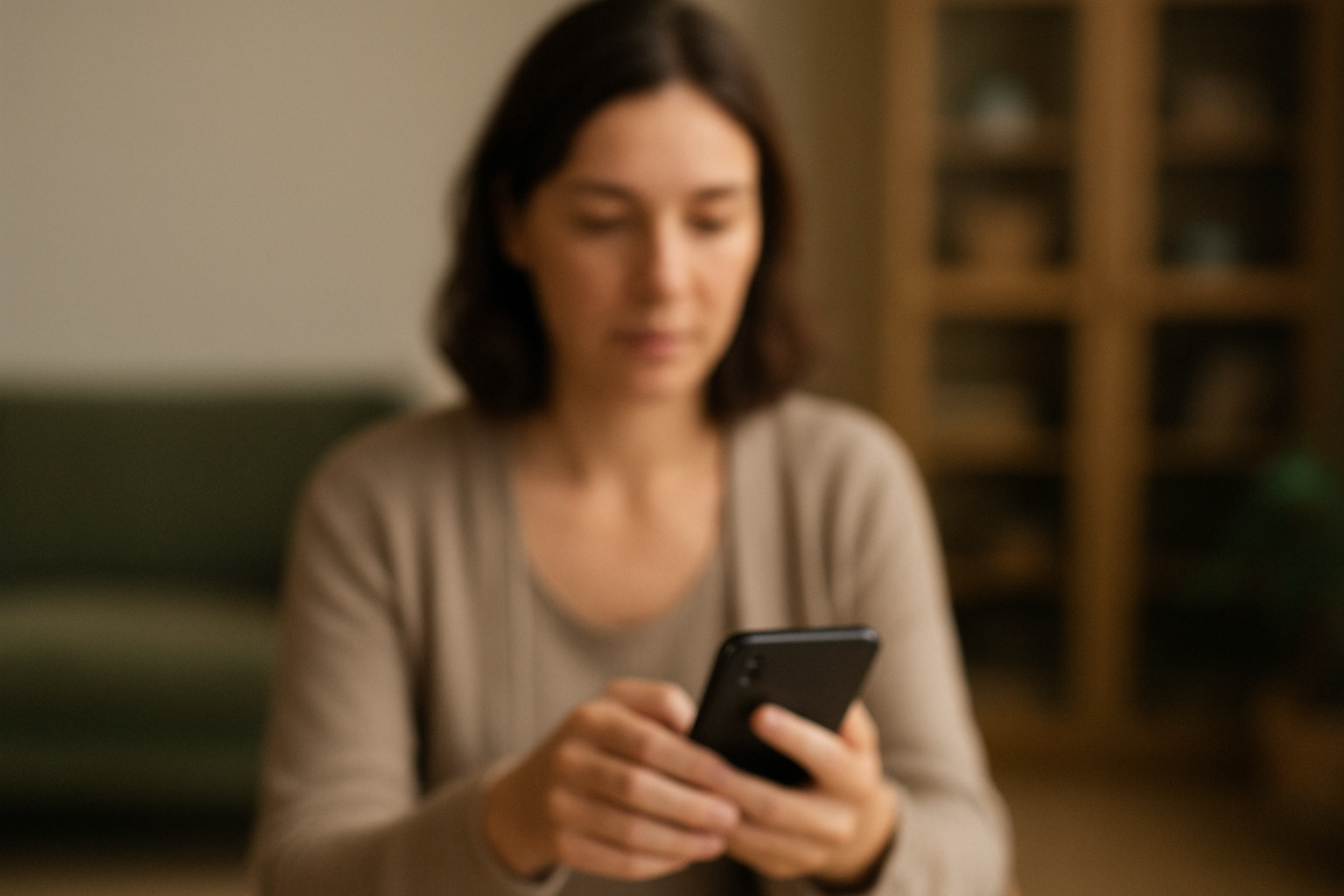 Soft portrait example showing a photo that is readable but still lacks strong clarity