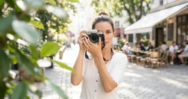 Portrait scene showing clear subject separation to illustrate depth of field in photography