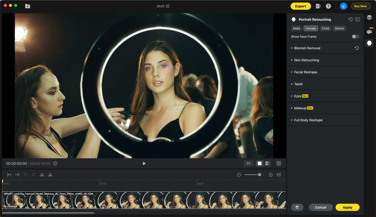 video retouching 2