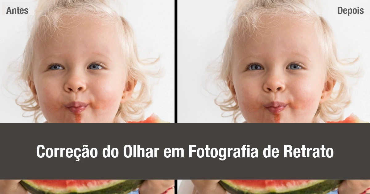 capa correcao do olhar em retratos