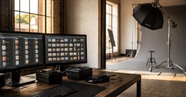 batch portrait editing workflow volume studio ingest cull export pipeline