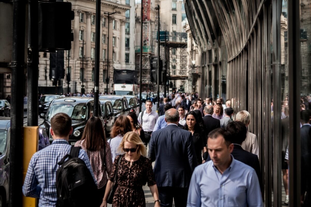 Busy scene where too many lines and patterns compete with the subject
