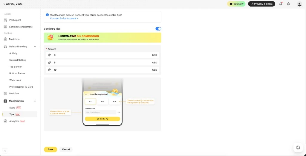 evoto instant Tips