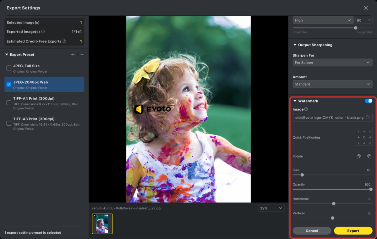 how to watermark photos