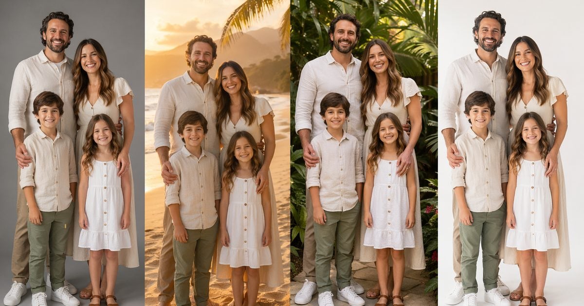 one backdrop three looks 1 one backdrop three summer looks mini sessions for photography composite workflow
