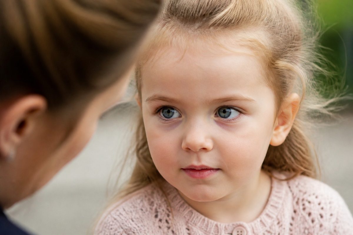 Child portrait with controlled aperture keeping eyes sharp and background soft