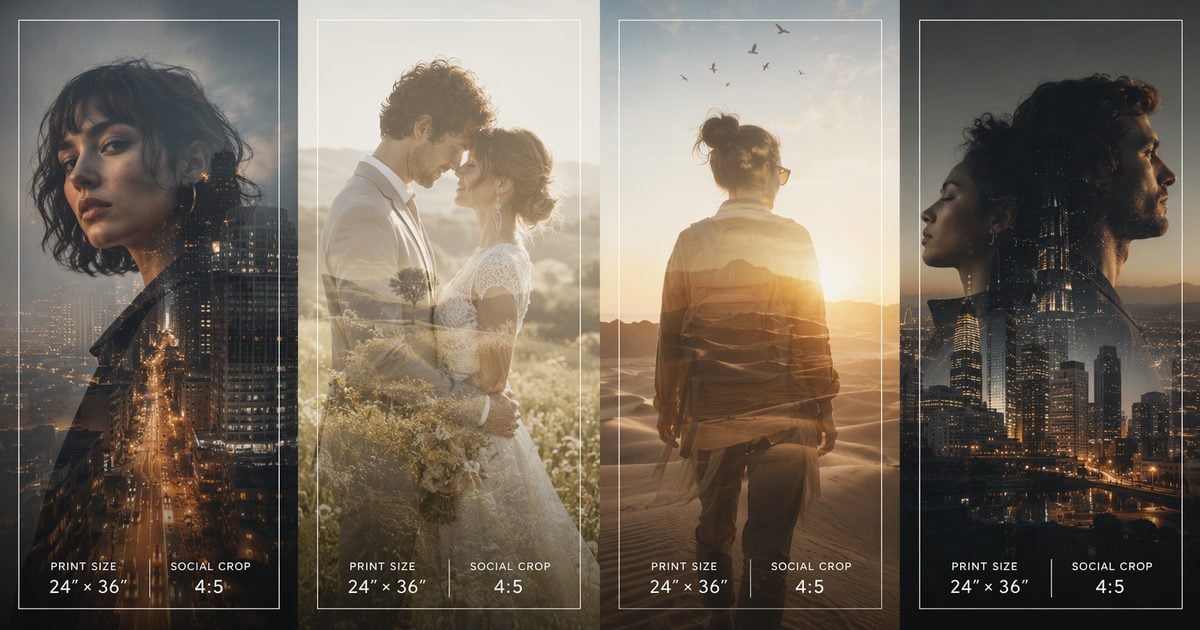 double exposure examples client delivery wedding album and social crop double exposure examples client delivery wedding album and social crop