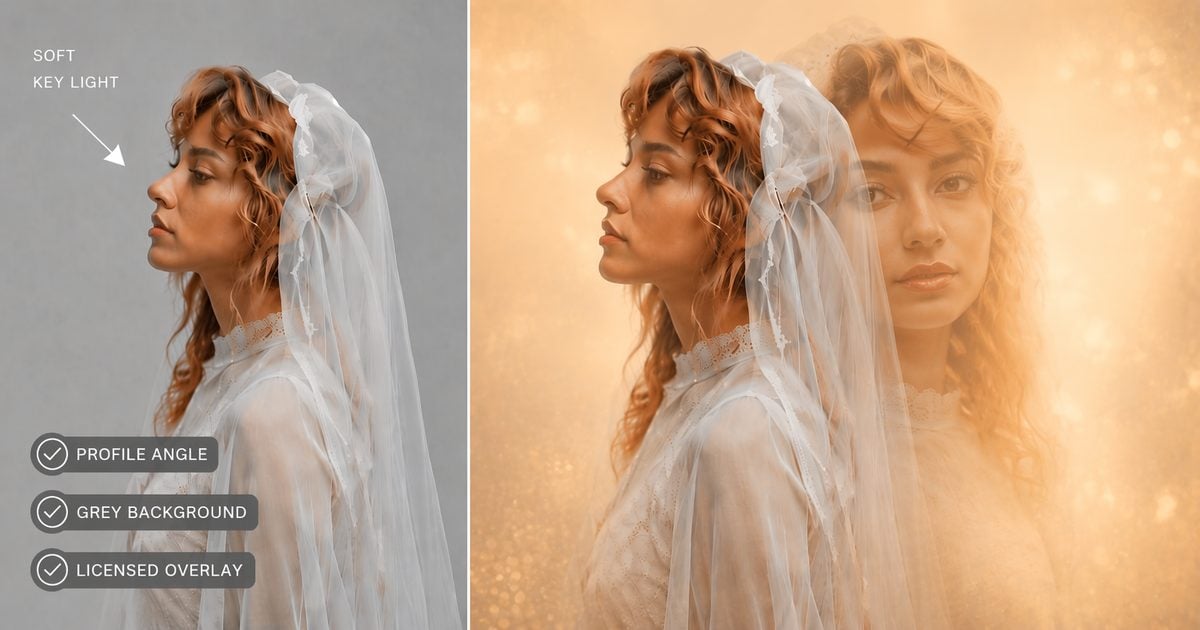 double exposure portrait workflow studio grey seamless profile capture double exposure portrait workflow studio grey seamless profile capture