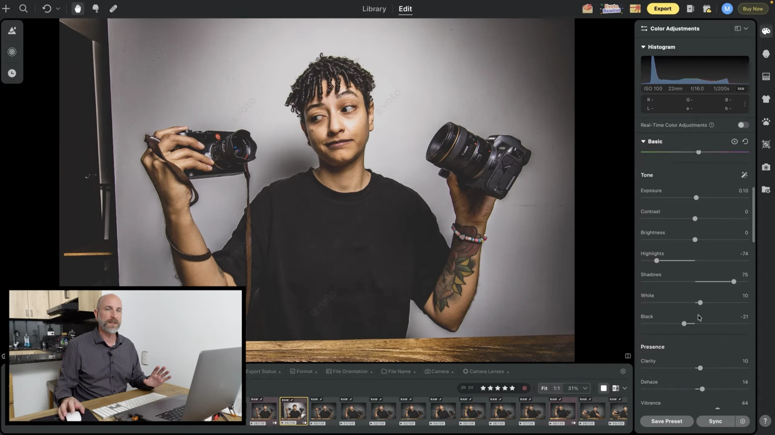 evoto preset portrait workflow mark wallace globalen look fuer ein portraet in evoto aufbauen Globalen Look für ein Porträt in Evoto aufbauen