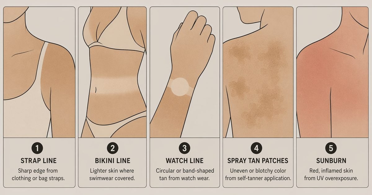 how to fix tan lines retoucher type guide five tan line categories