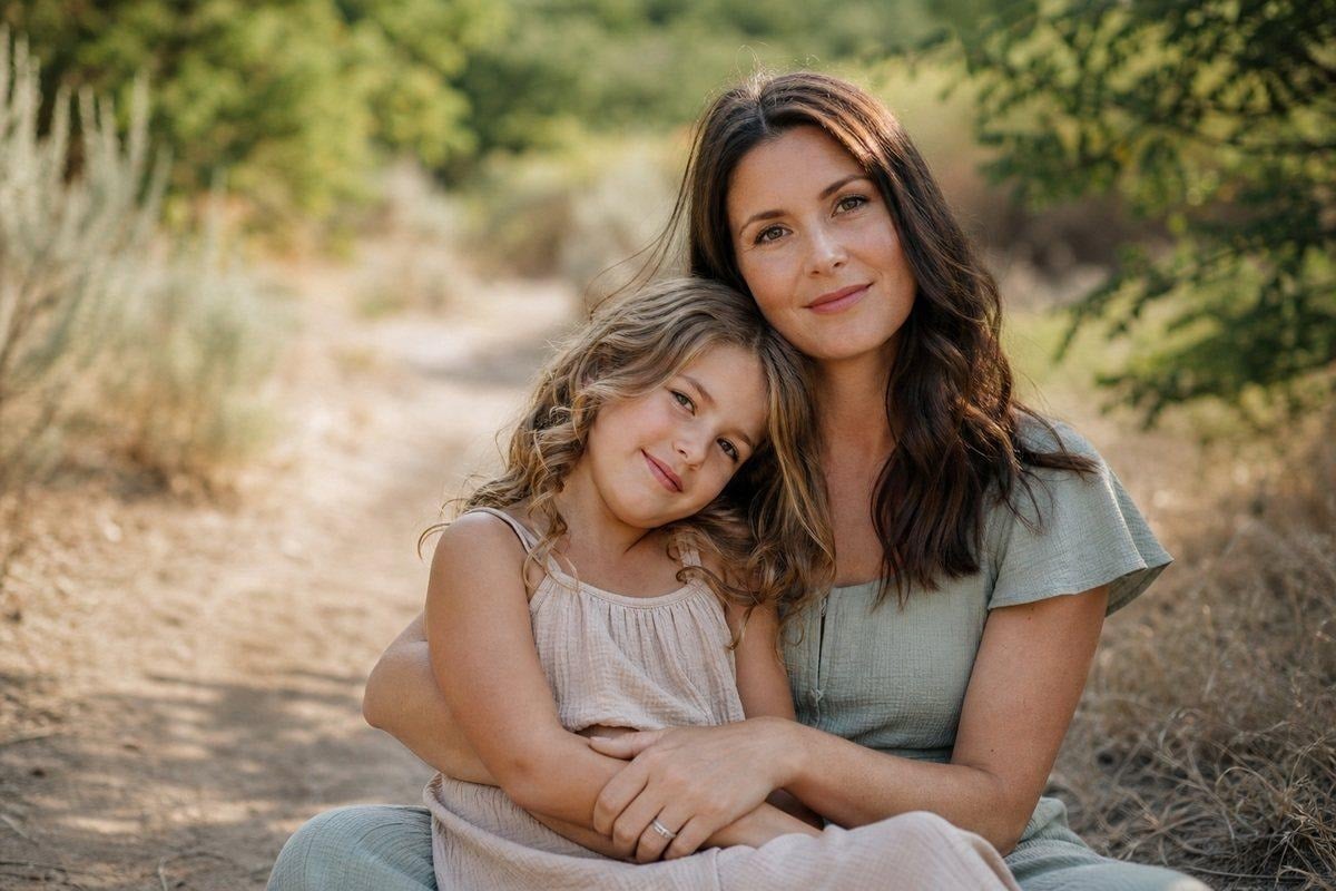 image 2 Summer portrait wardrobe example with soft neutrals and muted seasonal color supporting natural skin tones