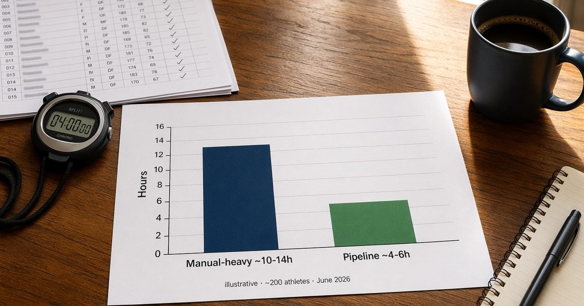 sports team photo workflow batch hours 200 athletes manual vs pipeline illustrative sports team photo workflow batch hours 200 athletes manual vs pipeline illustrative