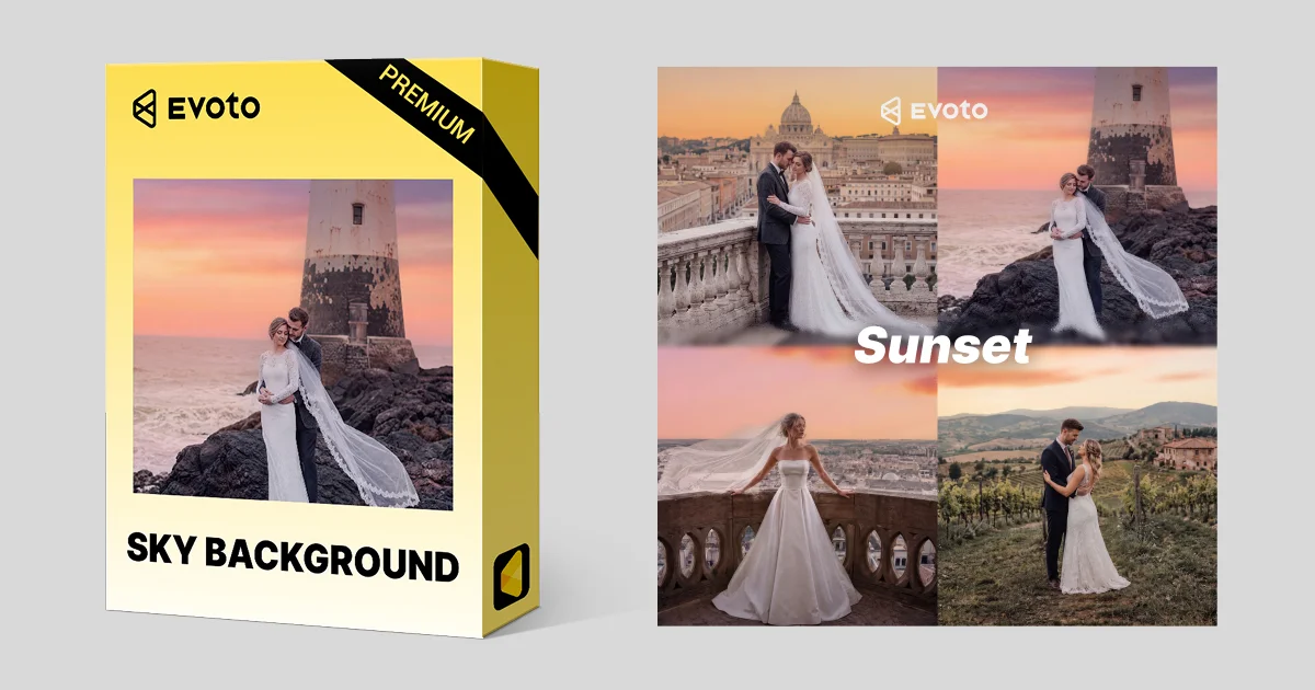 Sunset: Warm Sunset Sky Background Download [Premium]