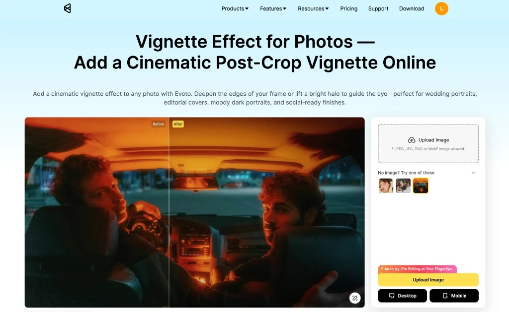 evoto-vignette-effect-tool-page evoto vignette effect tool page 1