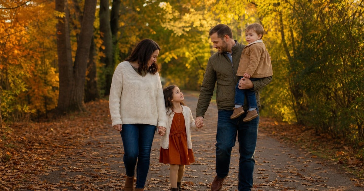 Fall Family Photo Idea: Locations, Outfits, and Light That Survive Real Kids