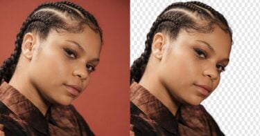 how to make a transparent png checkerboard portrait before after