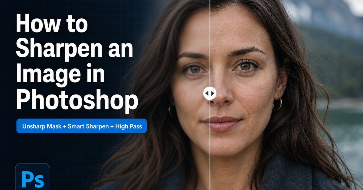How to Sharpen an Image in Photoshop