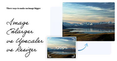 image enlarger vs resizer
