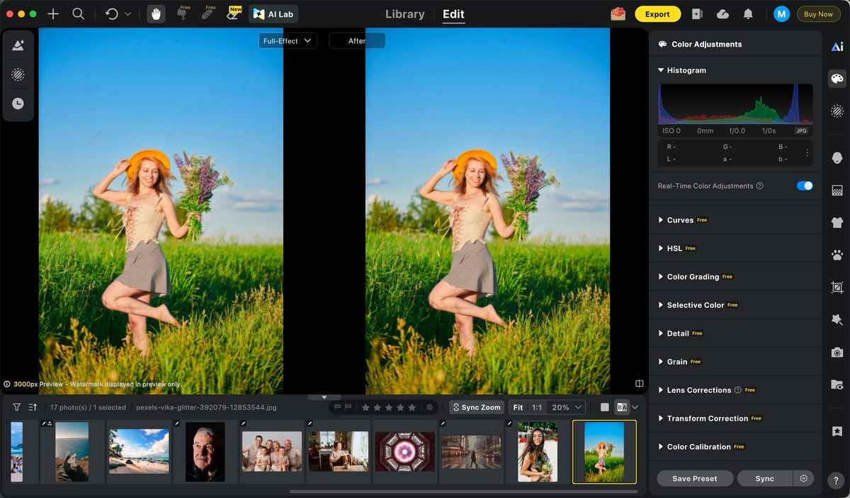 Import the photos
