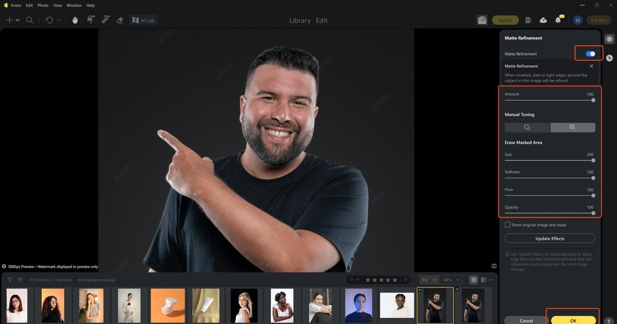 remove black halo edge fringes on light background 03