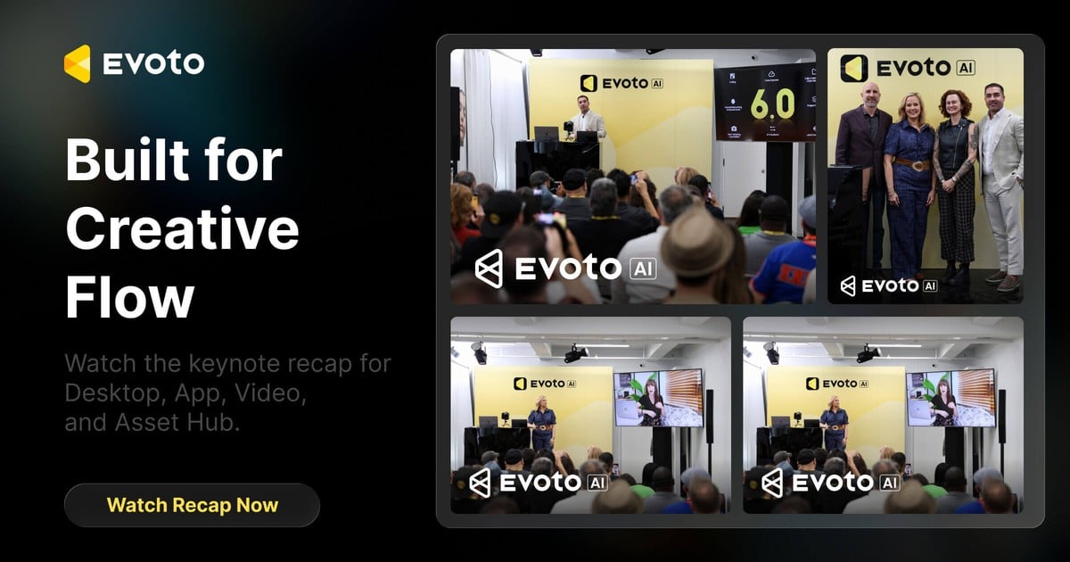 Evoto Launch Event 2026 Built for Creative Flow watch keynote recap