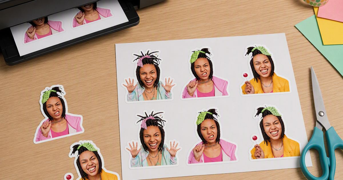 cómo imprimir pegatinas en casa papel autoadhesivo