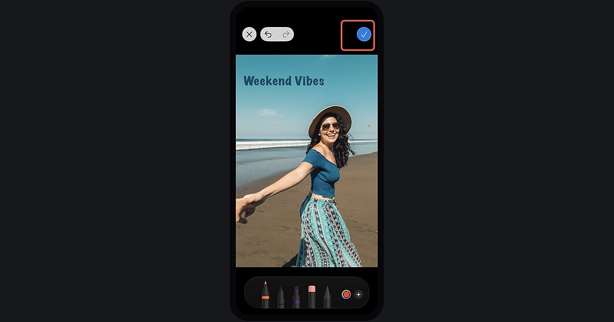 iPhone Photos Markup step 4 tap Done
