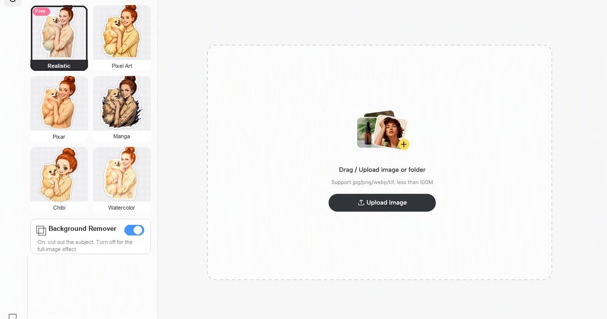 upload a photo to make stickers from photos online