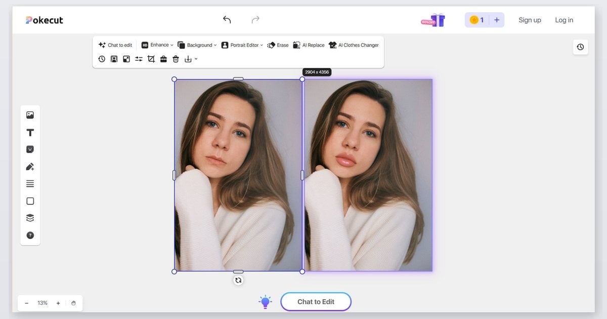 pokecut free online lip filler simulator first pass